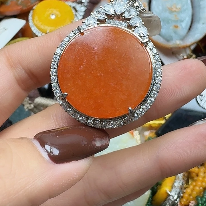 翡翠未镶嵌项链翡翠