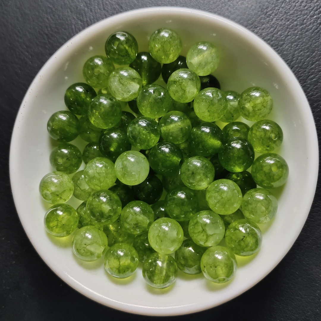 【散珠批发】w1887绿碧玺8mm*30颗