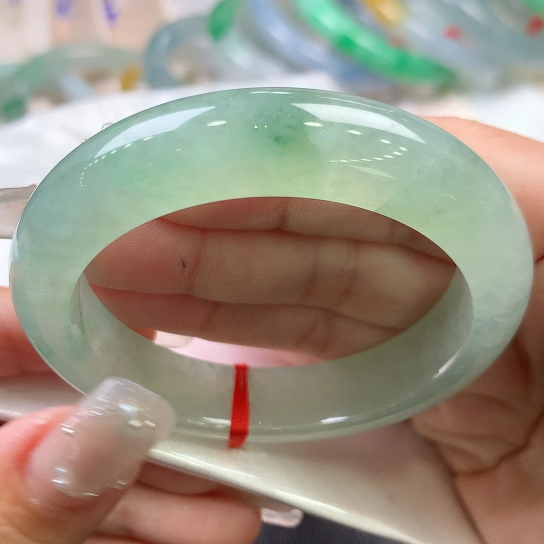 翡翠未镶嵌手镯51正圈