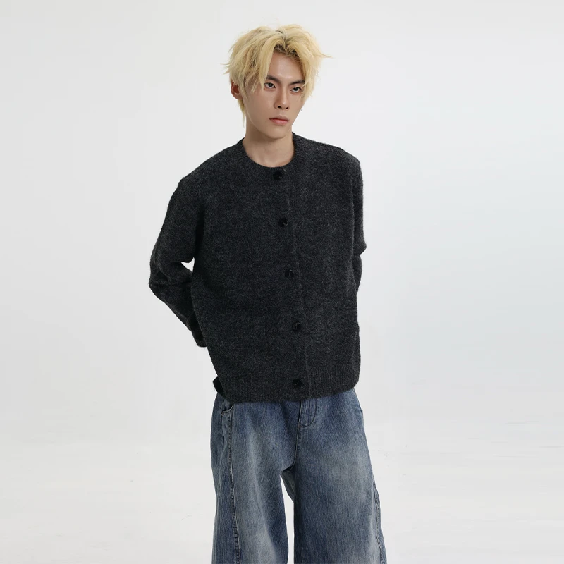 CDDR简约基础针织开衫外套cleanfit宽松休闲柔软舒适毛衣长袖上衣