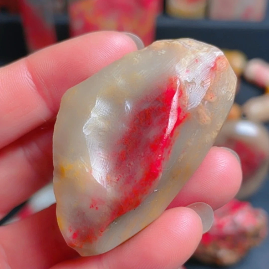 【闪购商品】昌化鸡血石昌化鸡血石冻底挂件料