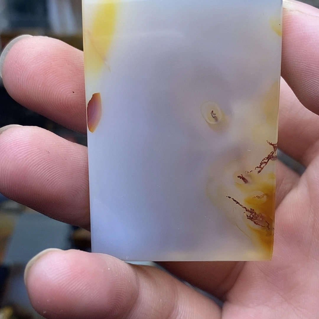 忘***草玛瑙/玉髓未镶嵌珠宝半成品