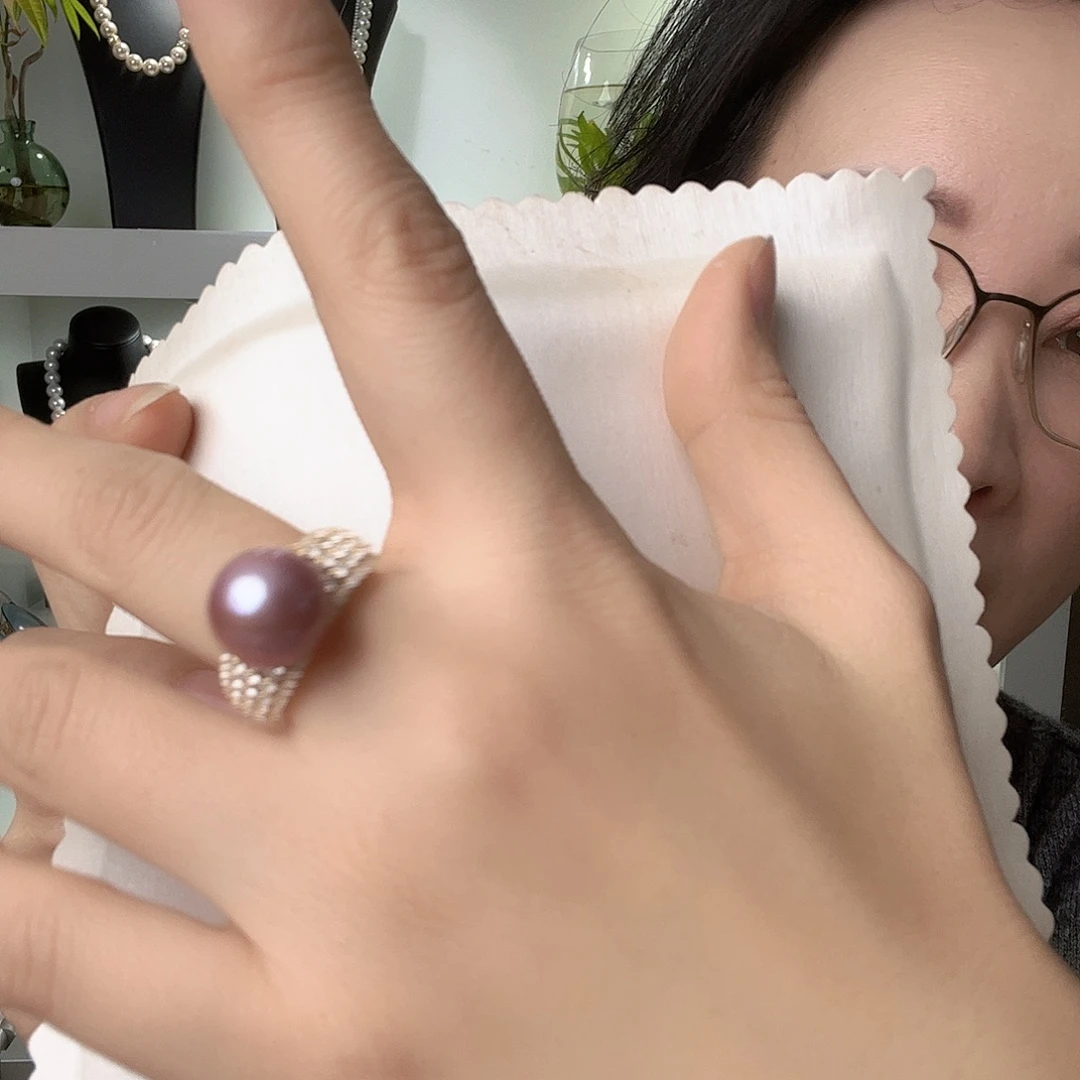 淡水珍珠未镶嵌戒指