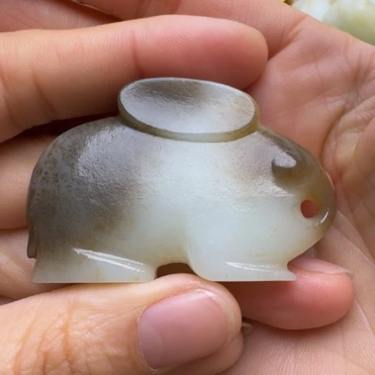 和田玉挂件未镶嵌岁**梭