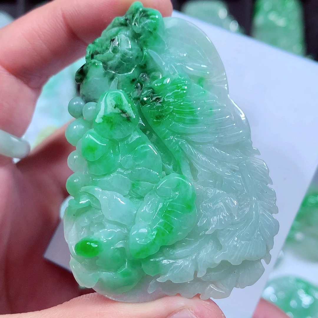 翡翠颈饰未镶嵌缅甸翡翠