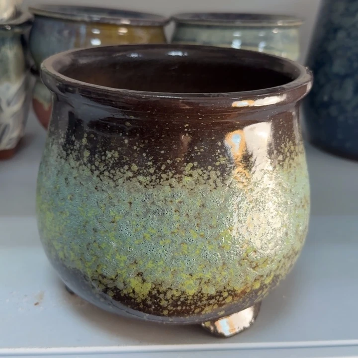 紫砂花盆2个黑色，11111111