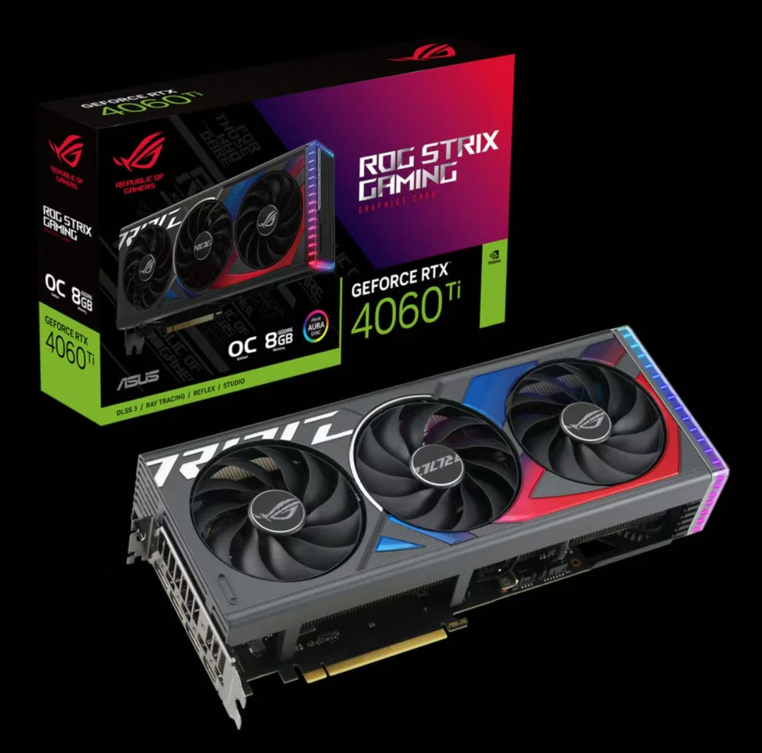 ASUS/华硕ASUS ROG ATS RTX4060ti-O8G猛禽吃鸡游戏独立显卡