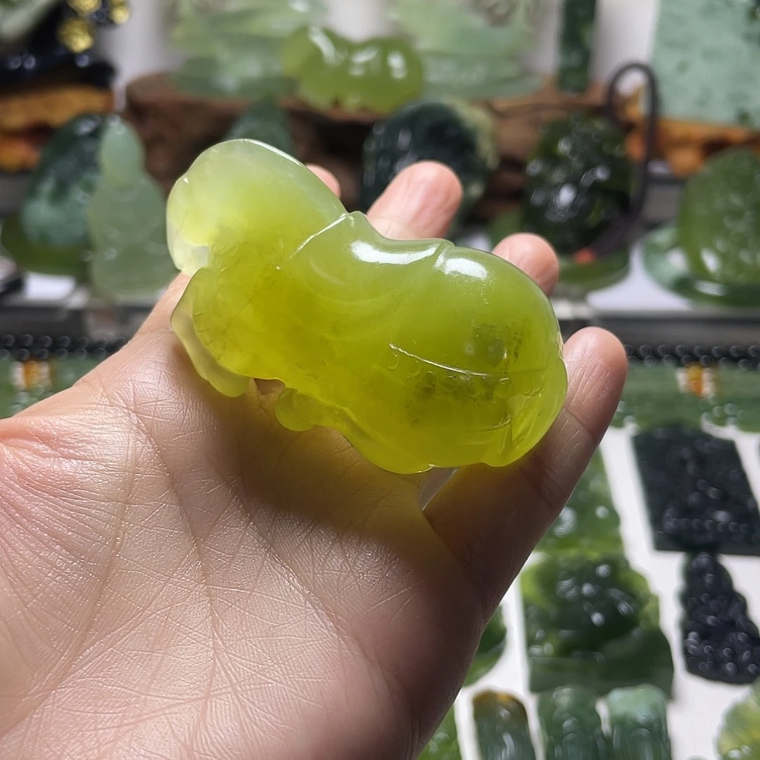 蛇纹石玉未镶嵌手把