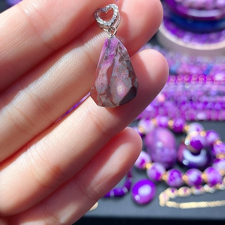 苏纪石（舒俱来）吊坠银S925镶嵌