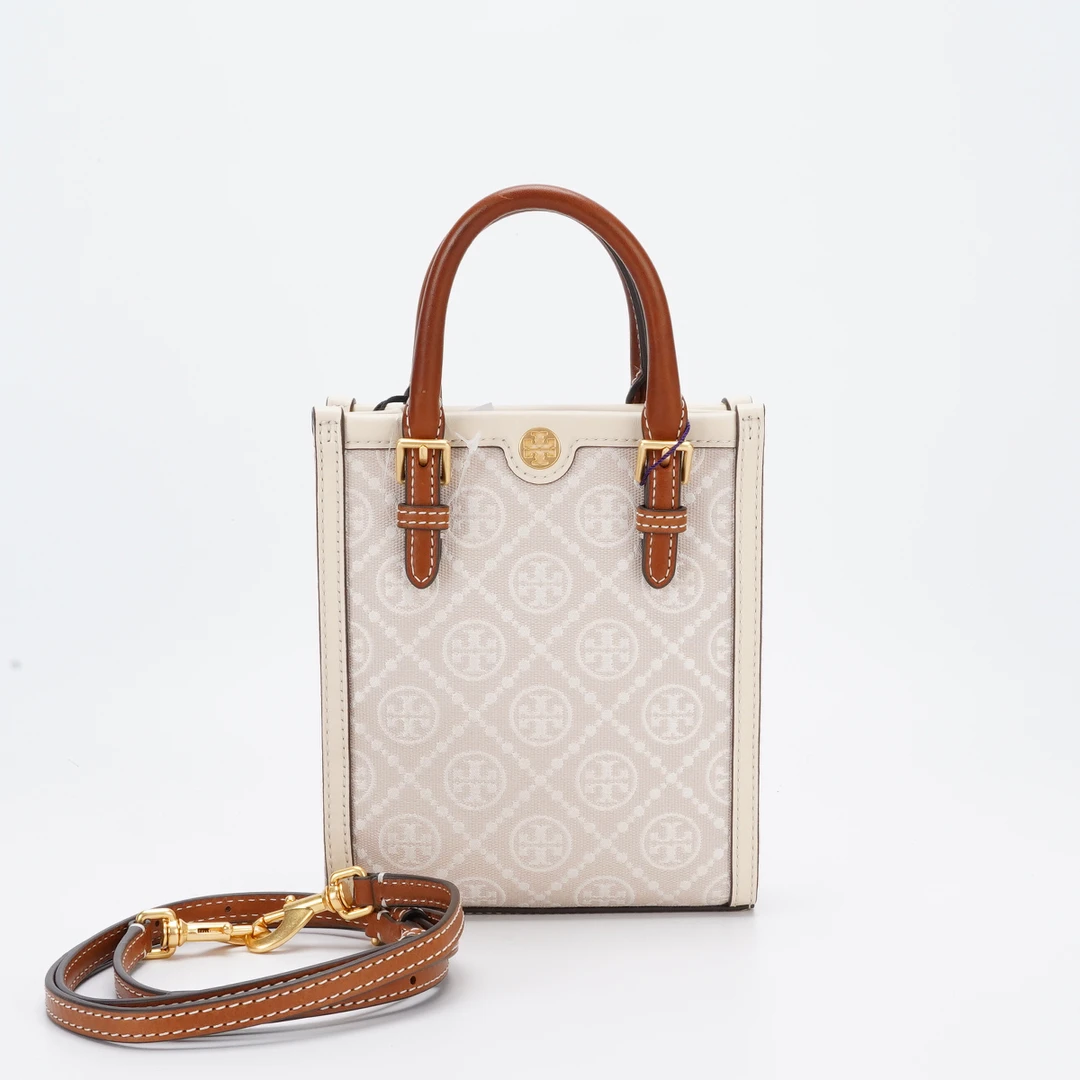 全新未使用 TORY BURCH/汤丽柏琦 琴谱手提斜挎包包/BGK402170005