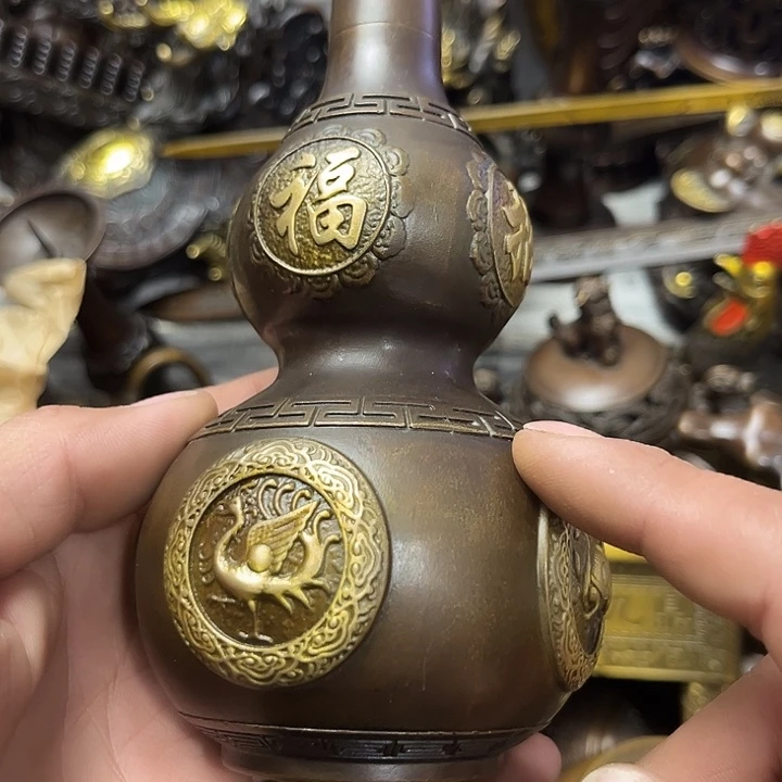 顺顺利利，铜器摆件