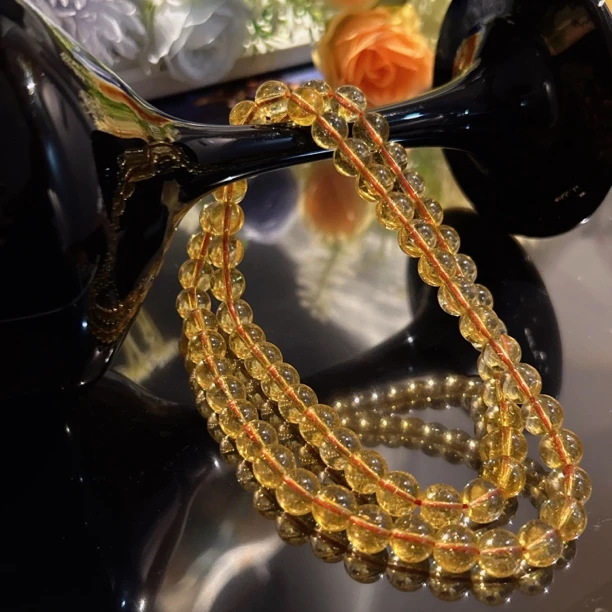 A283 卡8三圈金发项链手串[多样性发一]