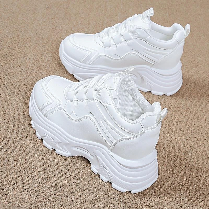 女款爆款新款春秋百搭厚底增高休闲运动鞋女鞋女士鞋子老爹鞋子