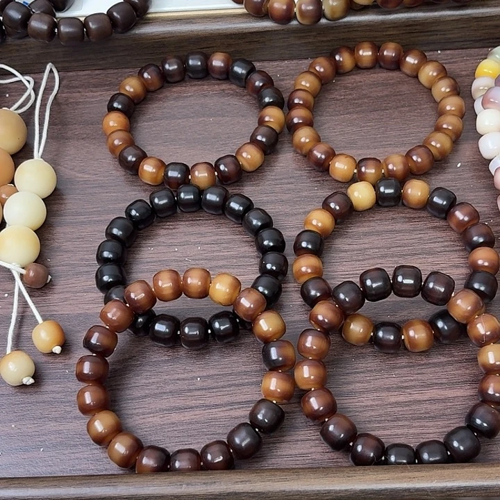 菩提根/象牙果手串卡13油膏汉堡秋意浓