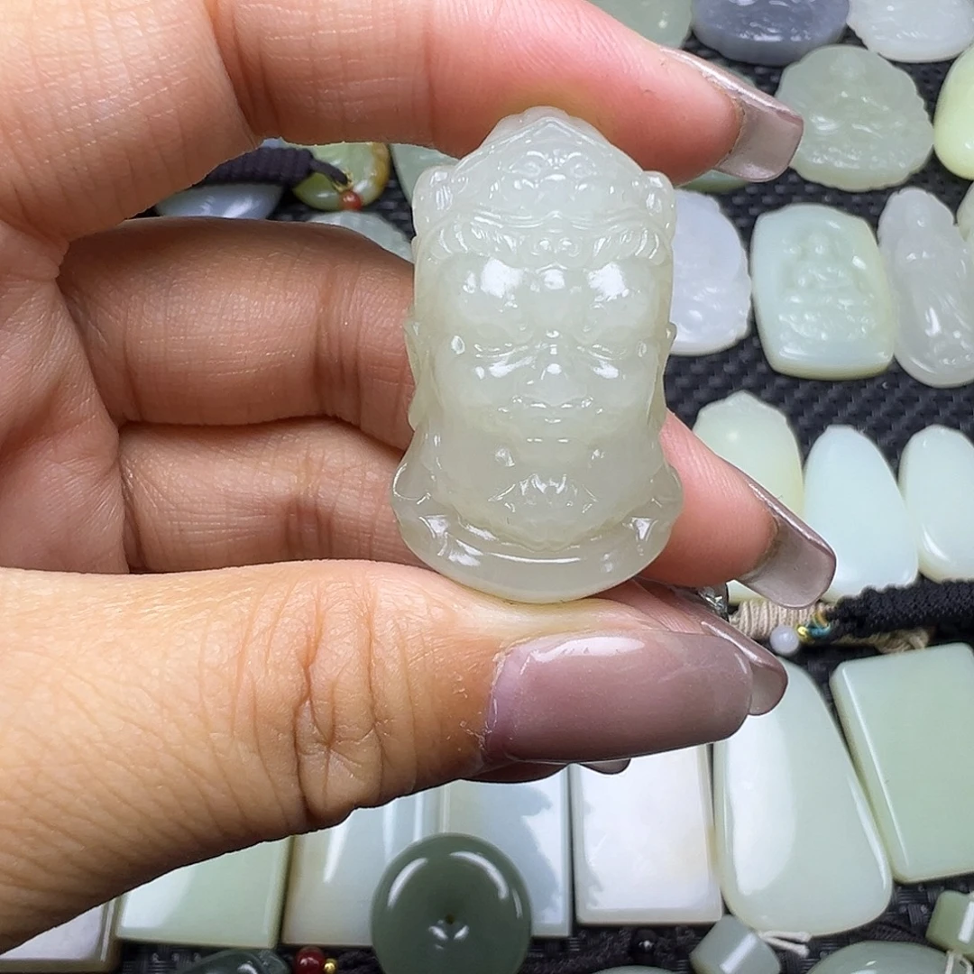 和田玉未镶嵌颈饰卡38.2