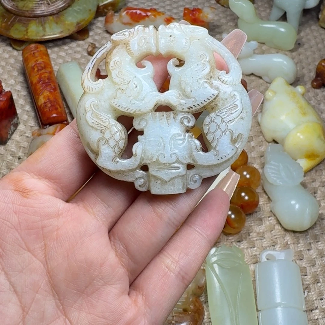 白玉菩提吊坠挂件