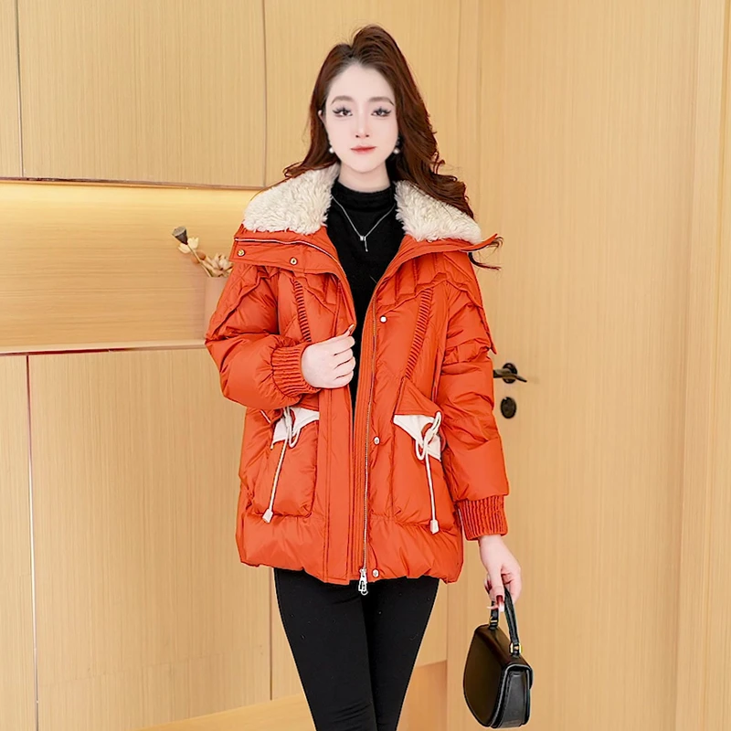 【羽绒服】冬季白鸭绒羽绒服百搭新款时尚莫瑞系穿搭休闲保暖女装