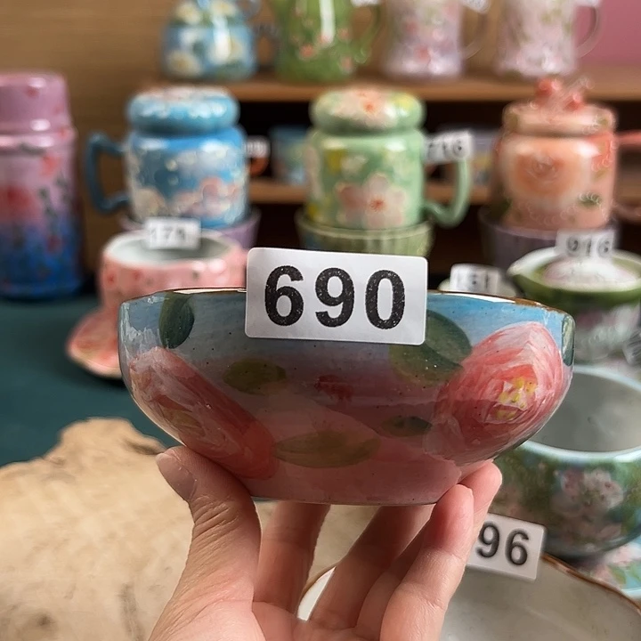景德镇陶瓷手绘作品690微瑕