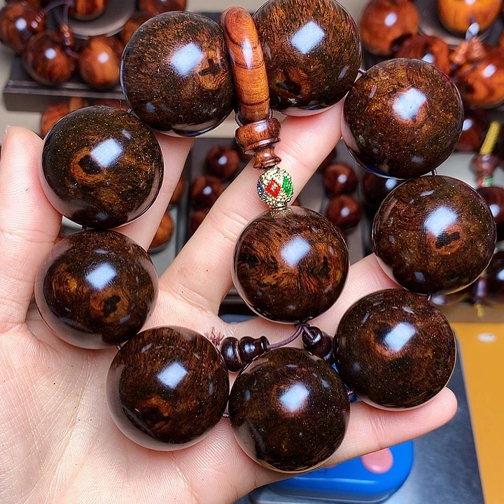 花梨木类手串/手链海**川老挝花梨风化料土埋料3.0