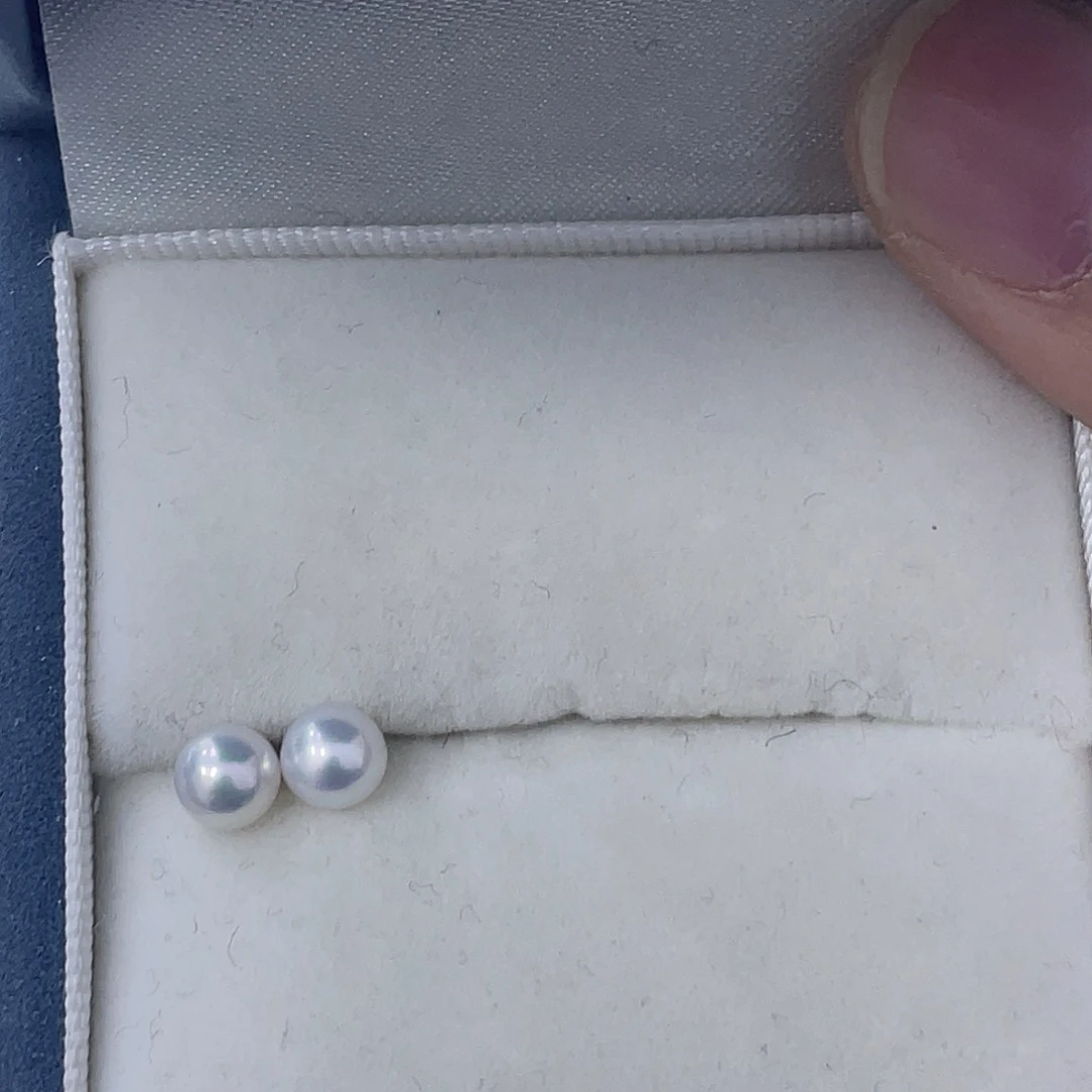 耳饰淡水珍珠银S925镶嵌