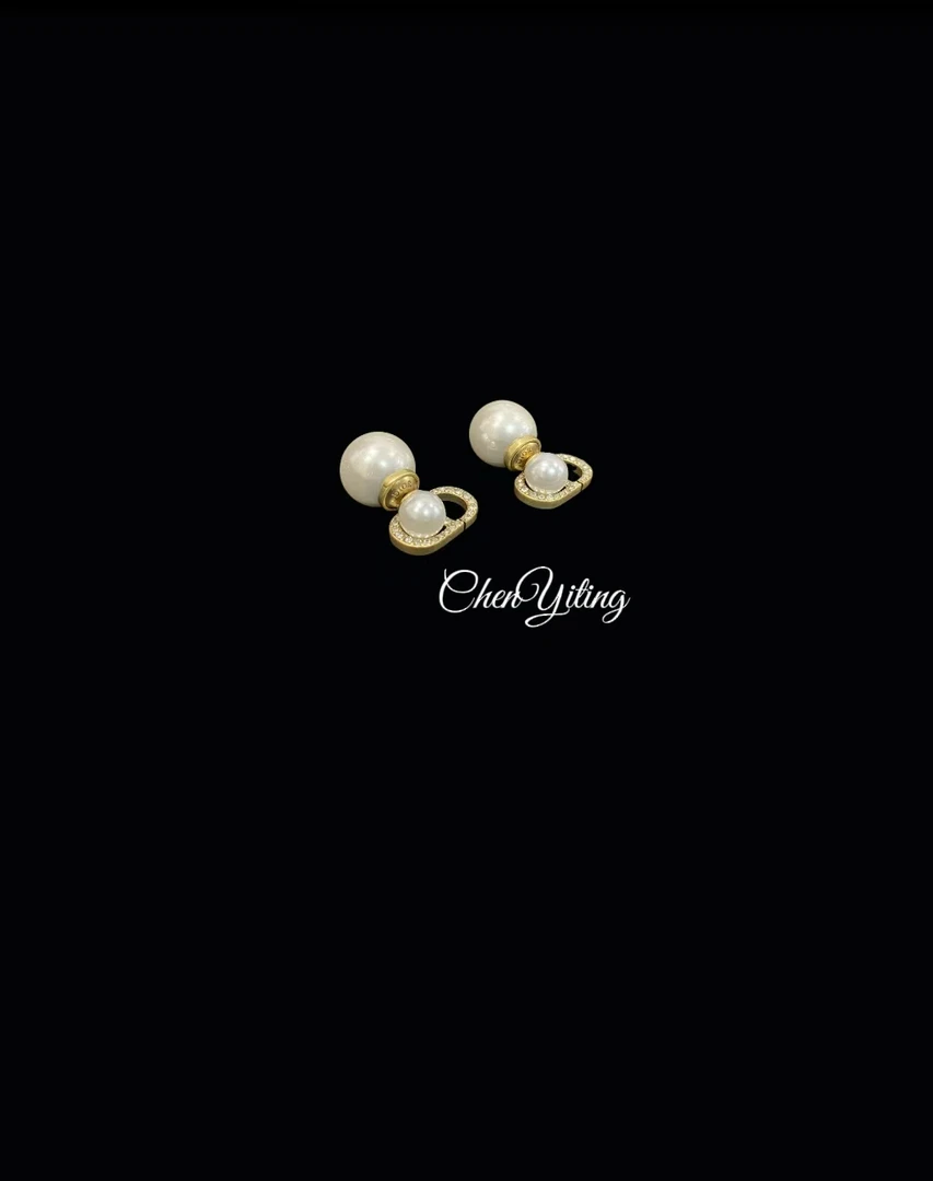 铜合金合成锆石耳饰 新款耳钉气质百搭款