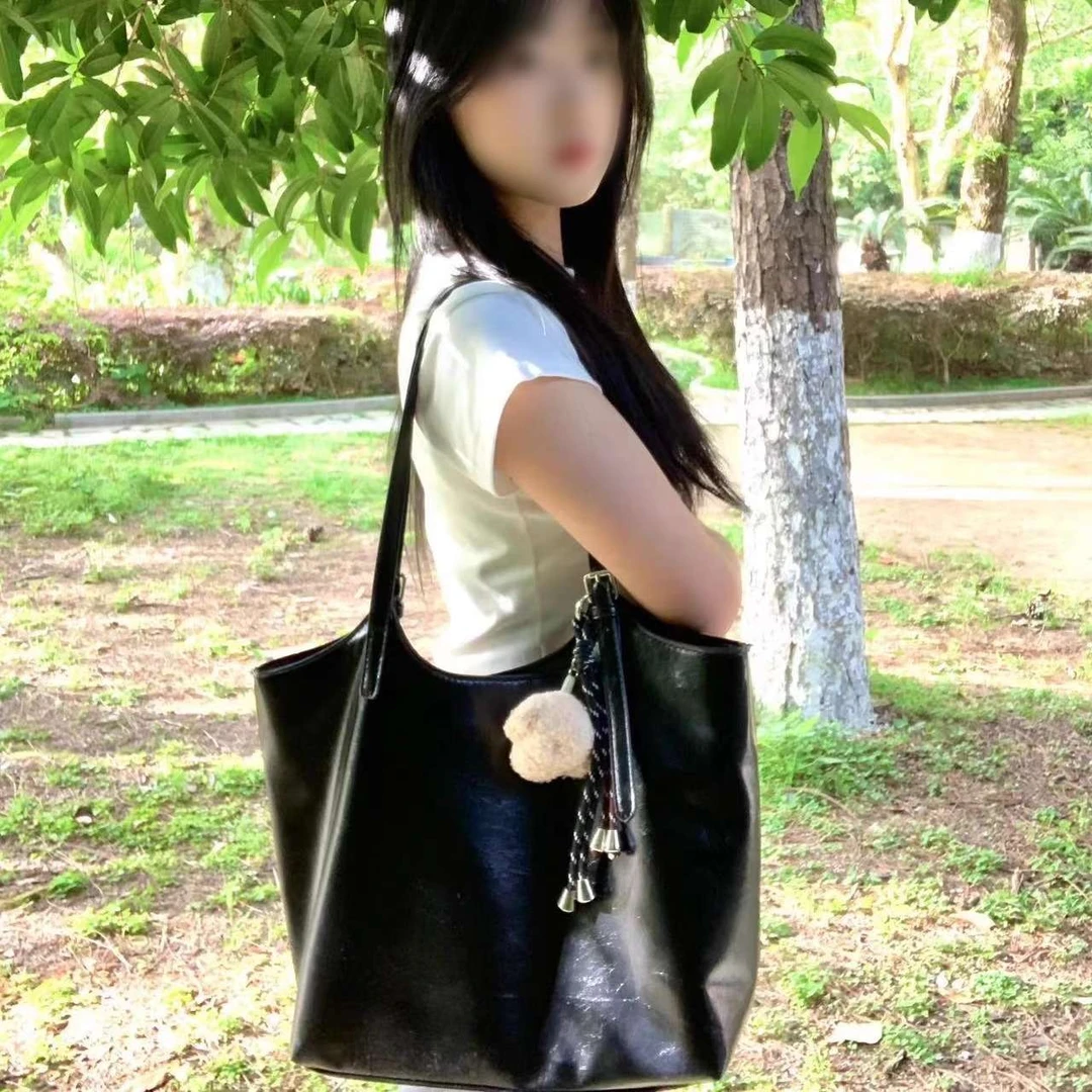 学生上课通勤包托特包包女2025新款大容量妈妈包手提单肩时尚大包