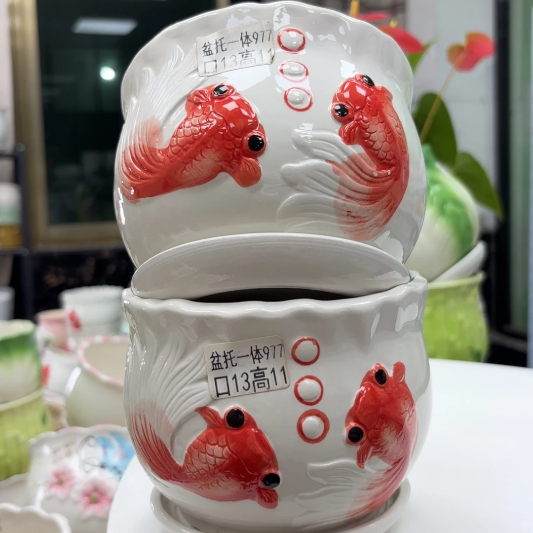 @夏西陶瓷花盆@@5977