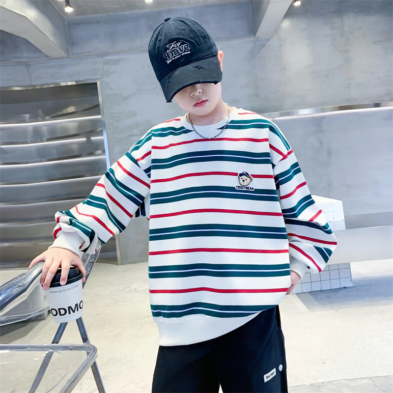 童装男童秋装上衣中大童休闲宽松卫衣长袖打底衫痞帅炸街潮牌t恤