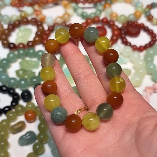 蛇纹石玉未镶嵌手串