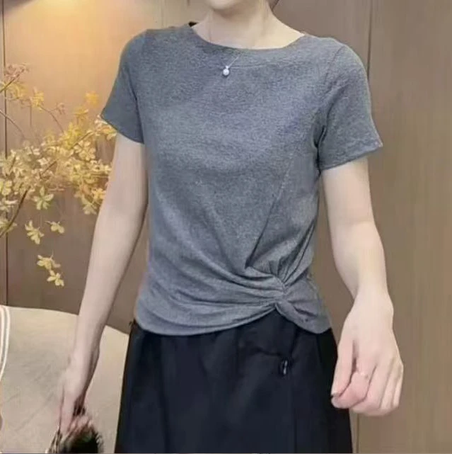 夏季新款不规则百搭T恤521