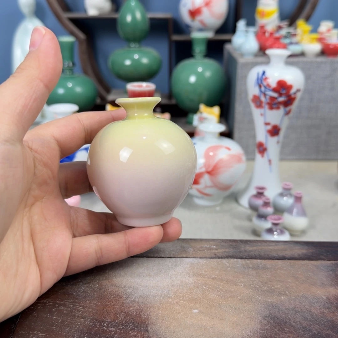 陶瓷手工小花器摆件