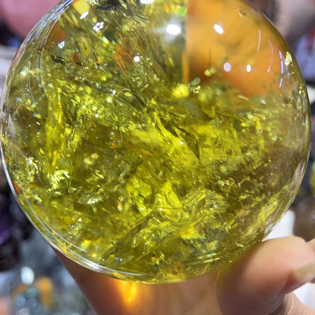 水晶水晶球摆件未镶嵌智*方