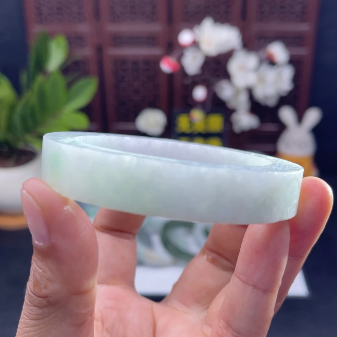 定制翡翠未镶嵌58-59正圈手镯