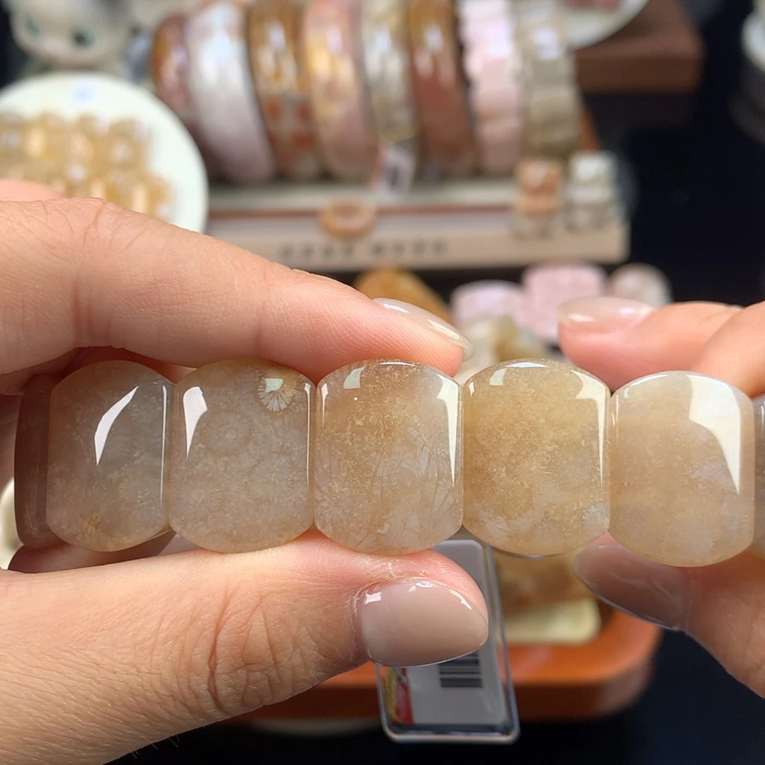 【闪购商品】硅化珊瑚（珊瑚玉）未镶嵌颈饰荔枝冻7号