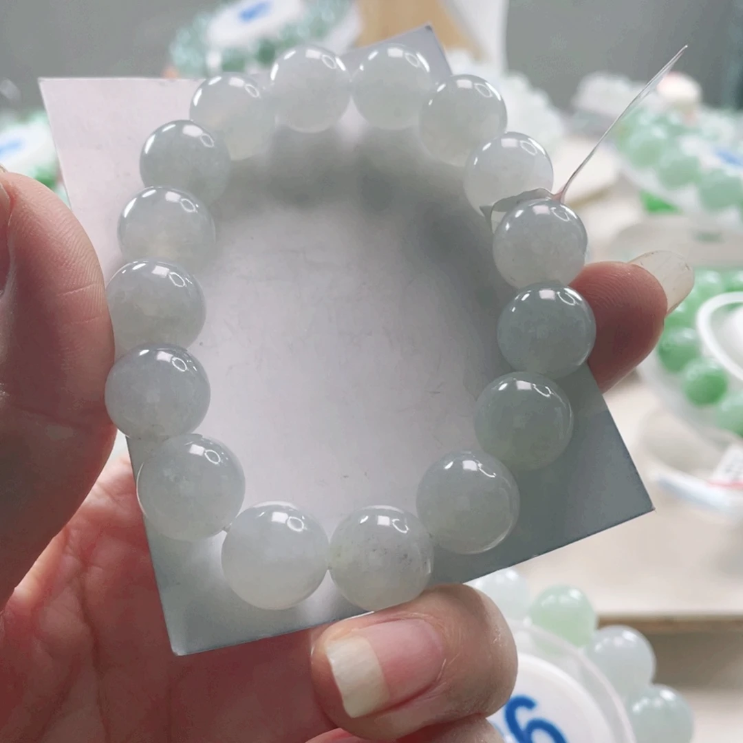 翡翠未镶嵌手链手串22+