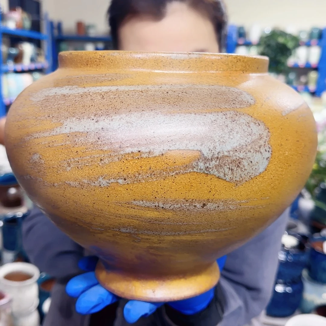 花盆紫砂高21口17