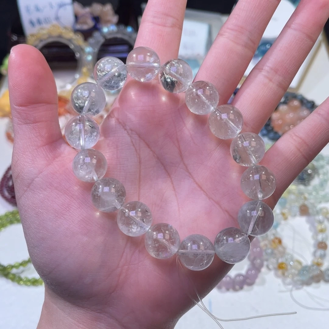 未镶嵌手链水晶绿阿塞水晶13mm