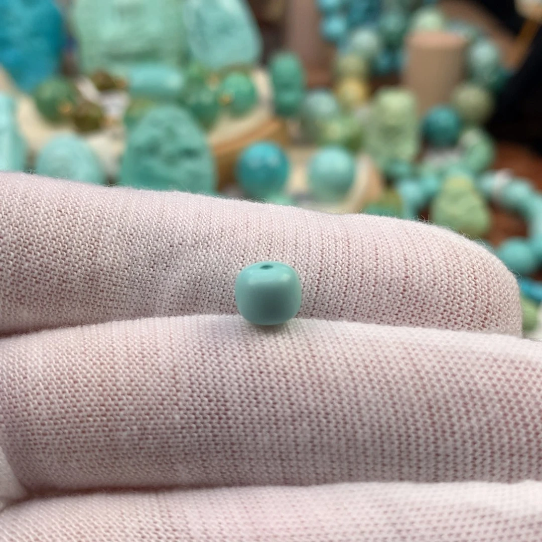 绿松石未镶嵌珠宝奇石6.8mm