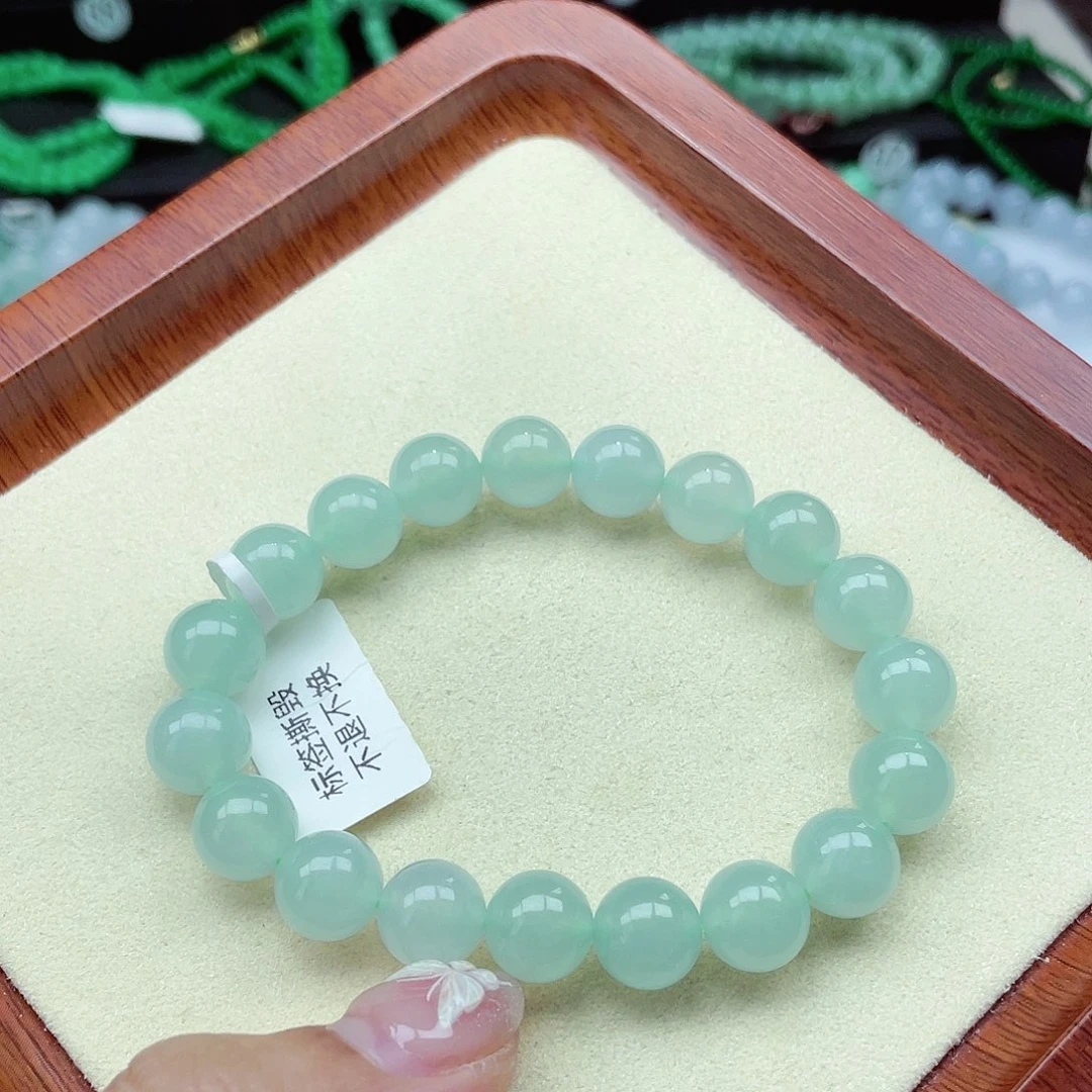 翡翠手链未镶嵌沉*缅甸翡翠A货