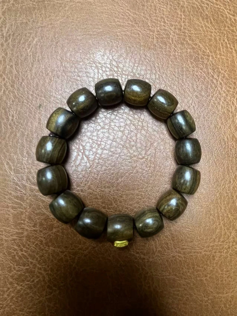 精品小叶紫檀桶珠单圈手串 SC364