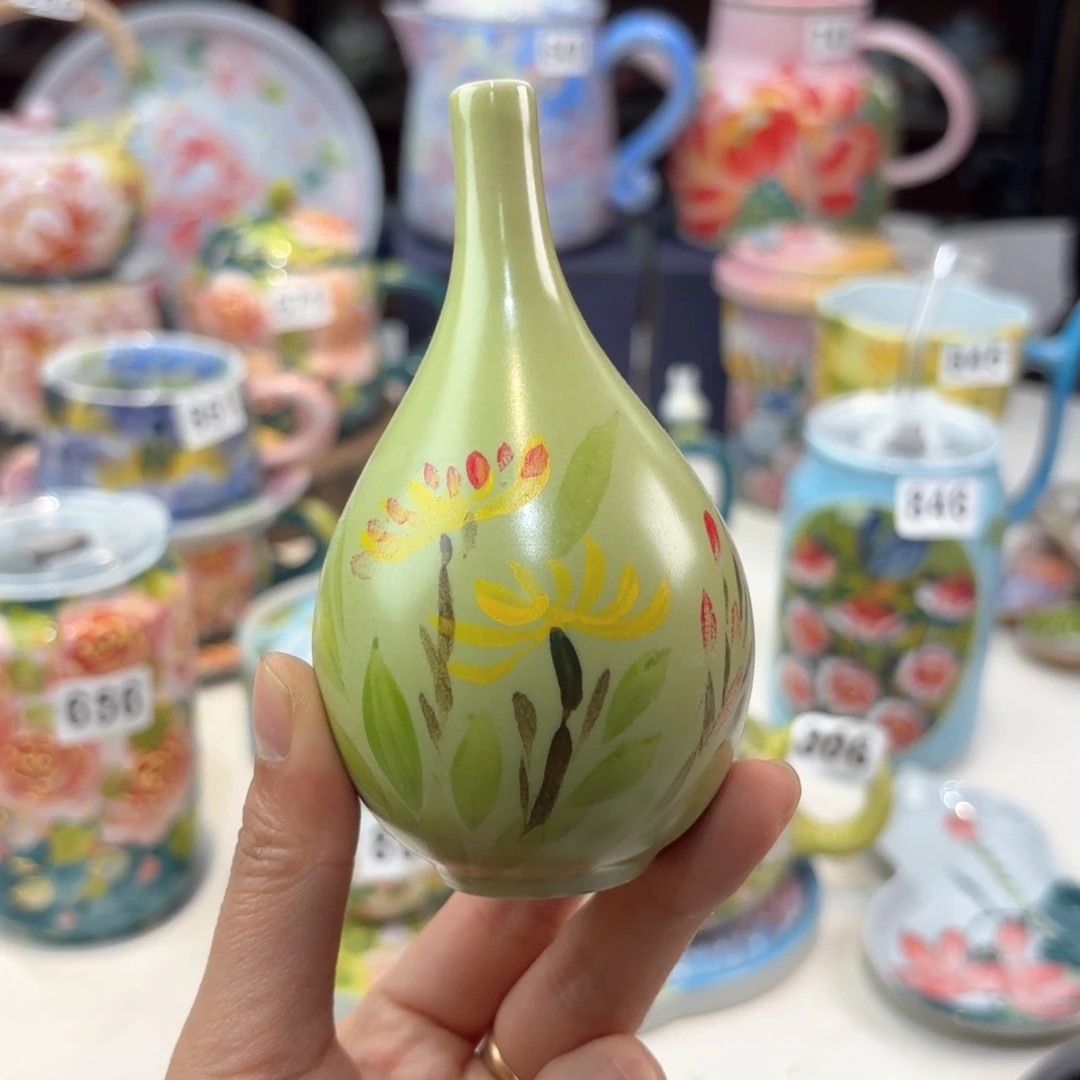 景德镇手绘高温釉下彩陶瓷茶具