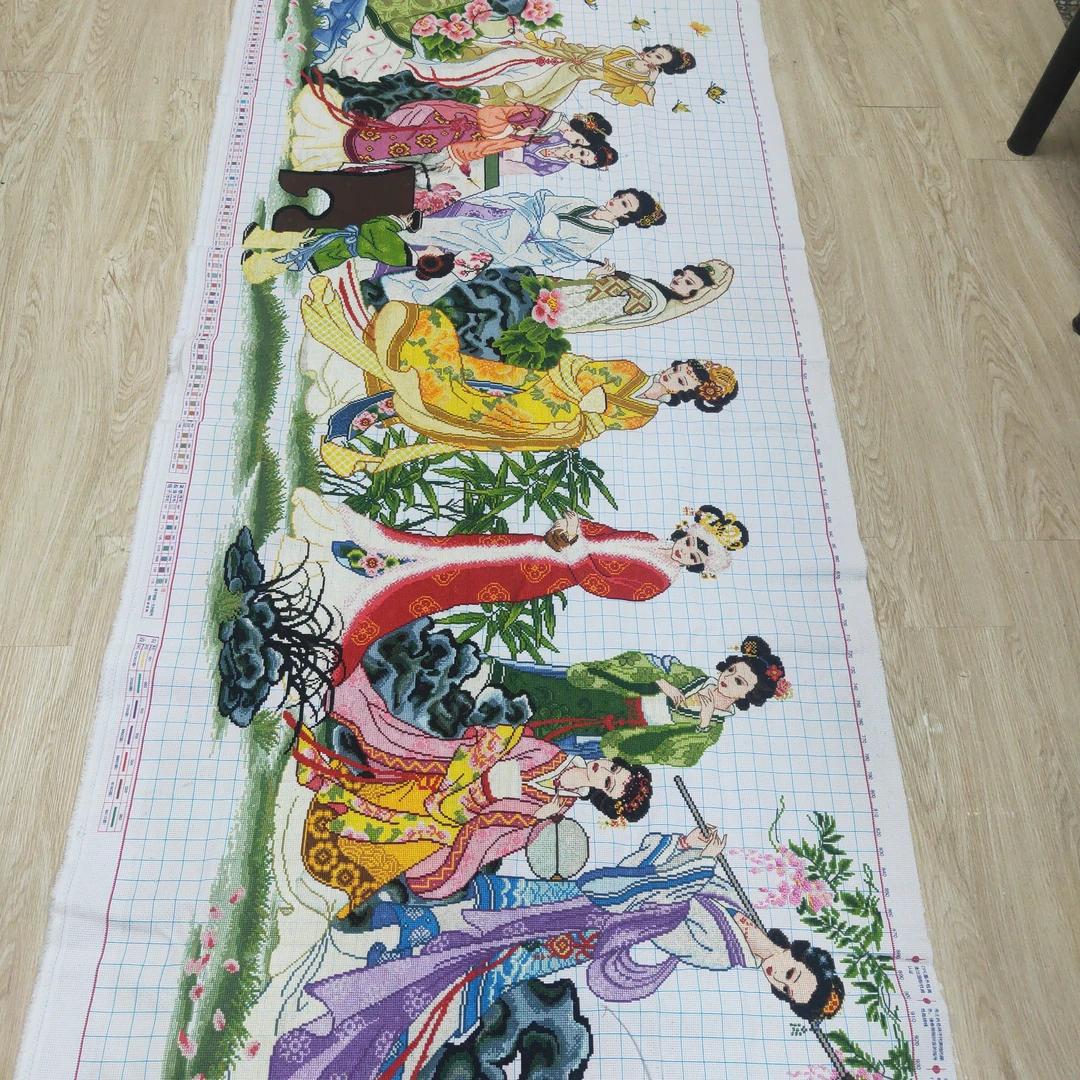 梦红楼十字绣成品