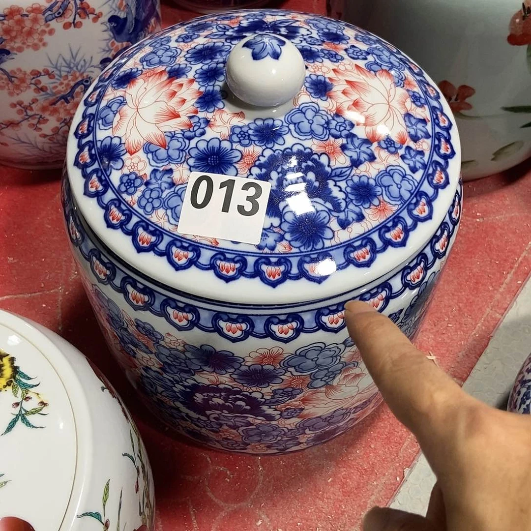 燕***丫瓷片景德镇陶瓷罐013