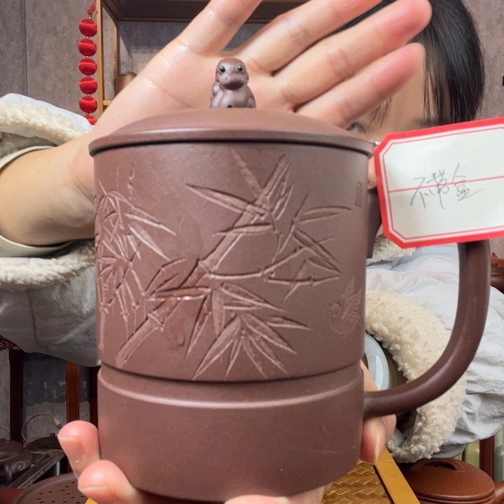 茶杯紫砂原矿紫砂杯