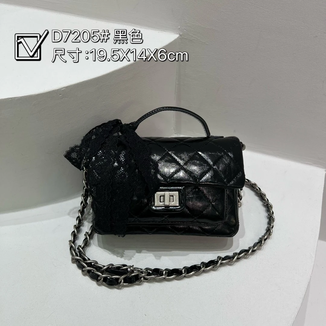 【YI CHEN】ZT-D7205-黑色-高定轻奢时尚百搭潮流女士包包