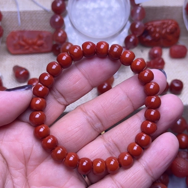 南红玛瑙未镶嵌颈饰苹果8 M