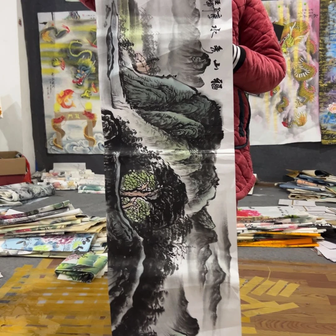 国画国画作品画心一张