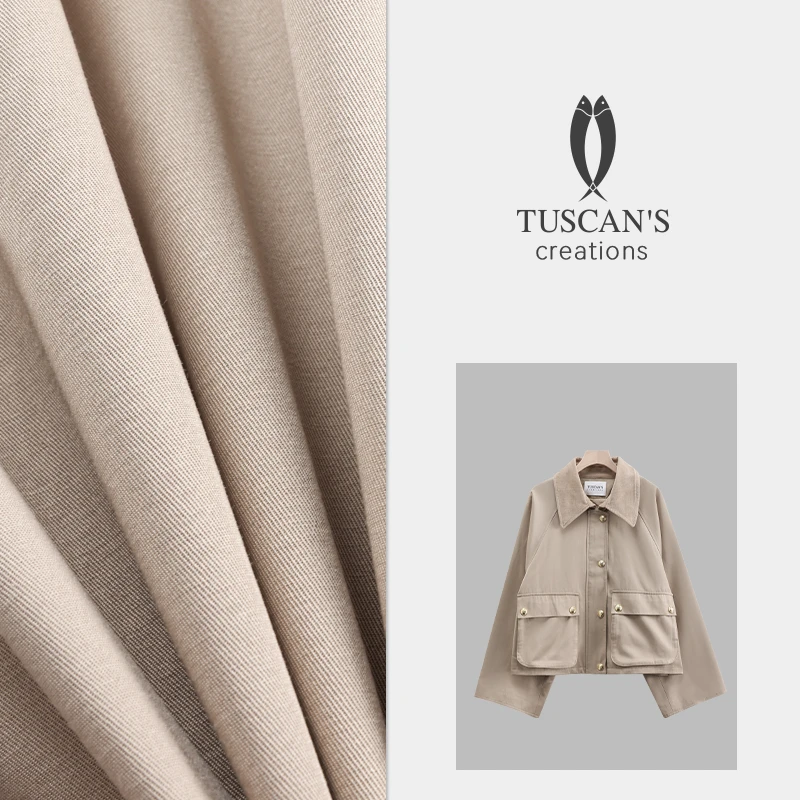 TUSCAN'S CREATIONS时尚休闲宽松短外套女士通勤百搭梭织外套时代