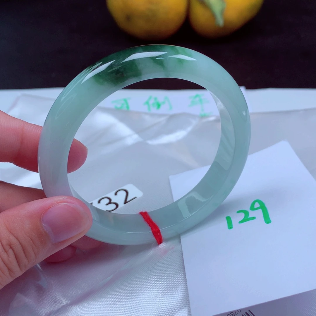 未镶嵌手镯翡翠缅甸天然A货翡翠手镯57.1