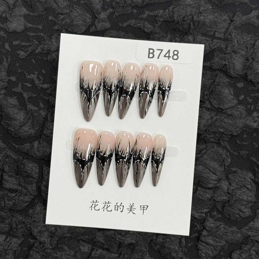 【B748】花花自制~春夏新款高级感高颜值不撞款小众纯手工穿戴甲